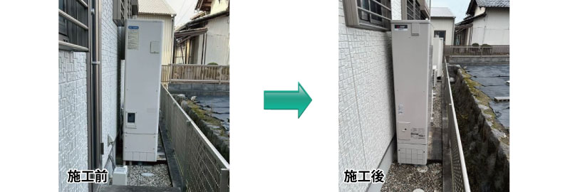 岐阜県安八郡　エコキュート交換工事3　画像
